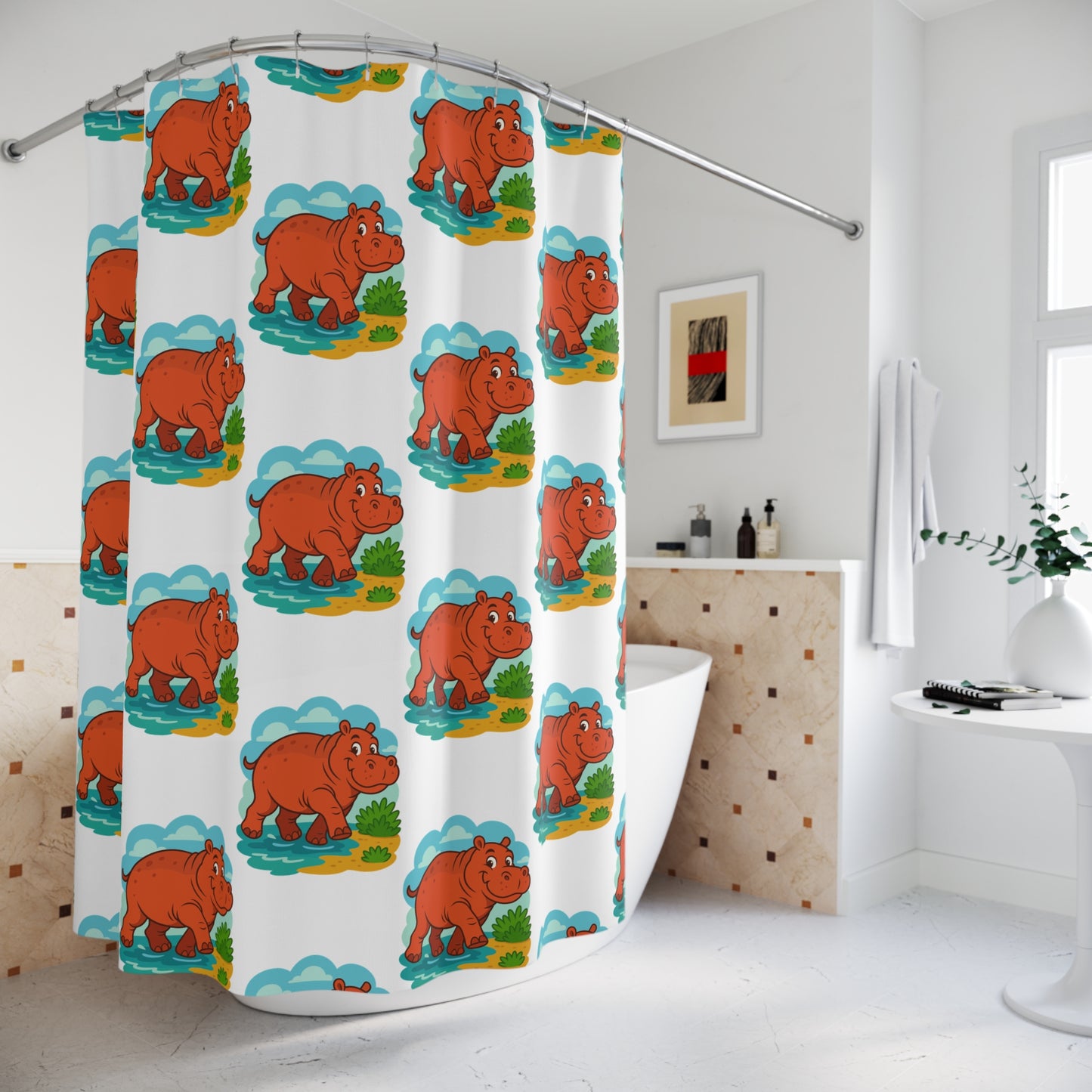 Shower Curtains hippo