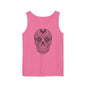 Skull Design Tank Top - Unisex, Cotton Muscle Tee for Festivals