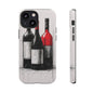 Wine Lover's Phone Case, Tough Phone Cover, Artistic Wine Design, Gift for Wine Enthusiasts, Customizable Case, Unique Wine Art