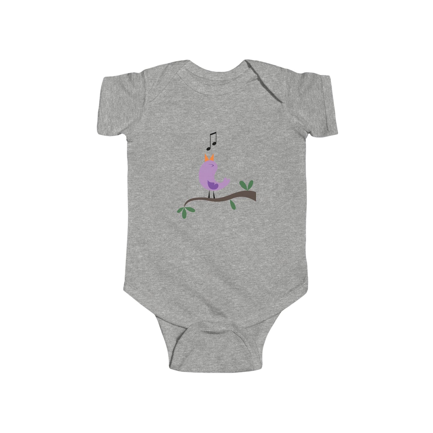 Cute Bird Music Infant Bodysuit | Baby Shower Gift, Newborn Outfit, Toddler Clothes, Spring Fashion, Baby Clothes
