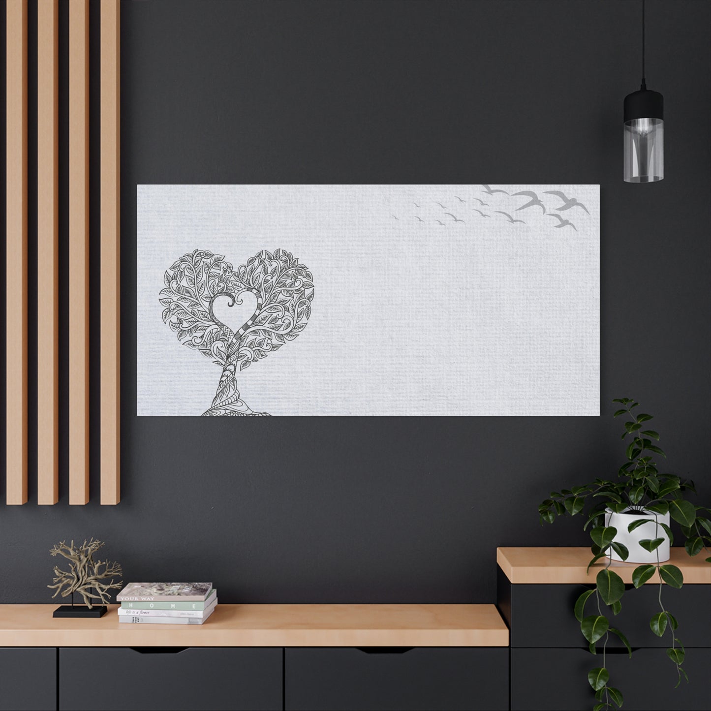 Matte Canvas, Stretched, 1.25" - Heart Tree