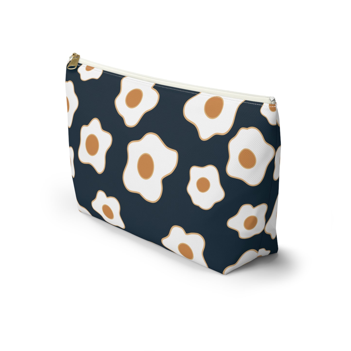 Egg Pattern Accessory Pouch | Cute Makeup Bag, Travel Organizer, Gift for Her, Egg Lover, Fun Pouch, Floral Cosmetic Bag
