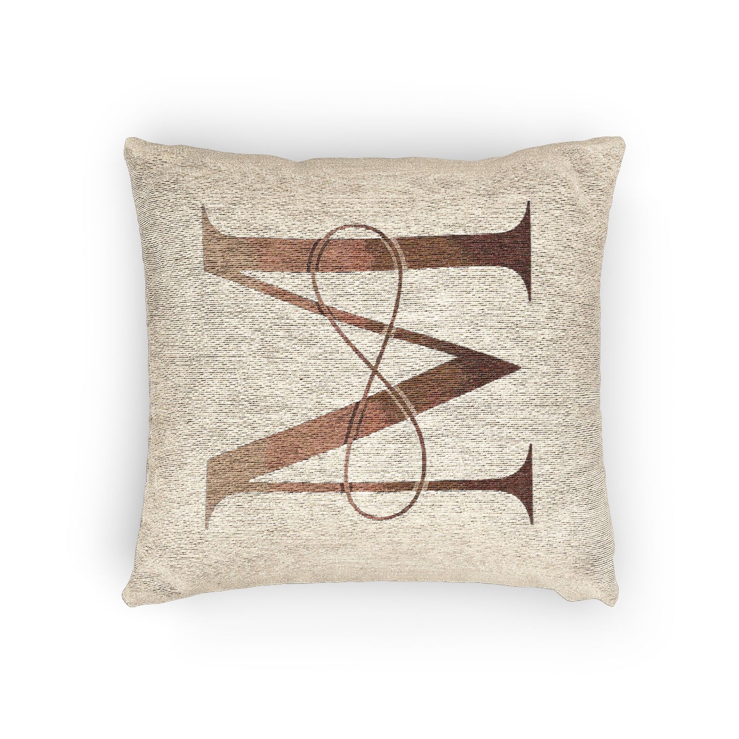 Personalized Monogram Woven Pillow, Cozy Home Décor, Gift for Weddings, Housewarming, Birthdays, Elegant Throw Cushion
