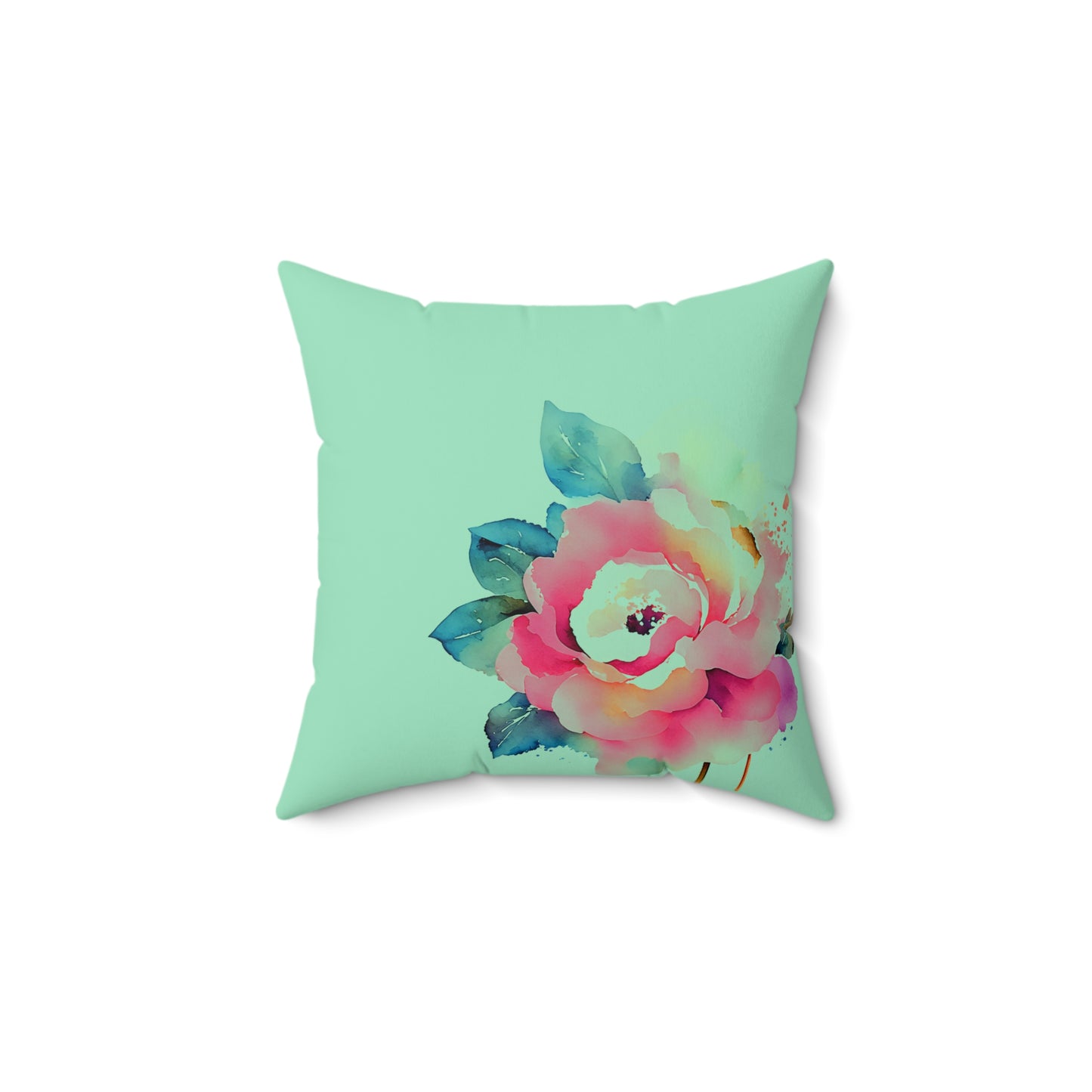Floral Throw Pillow, Cozy Home Decor, Gift for Her, Spring Decoration, Elegant Cushion, Vibrant Accent Pillow