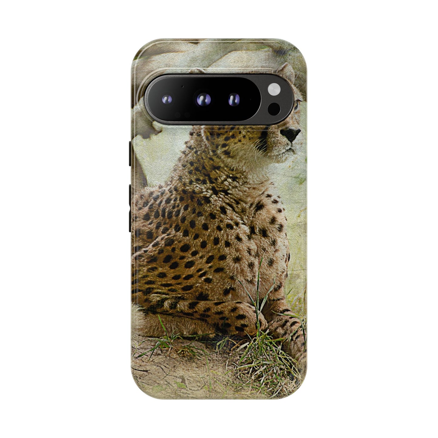 Cheetah Phone Case, Tough Cases, Animal Lover Gift, Wildlife Protection, Eco-Friendly Mobile Cover, Unique Phone Accessory
