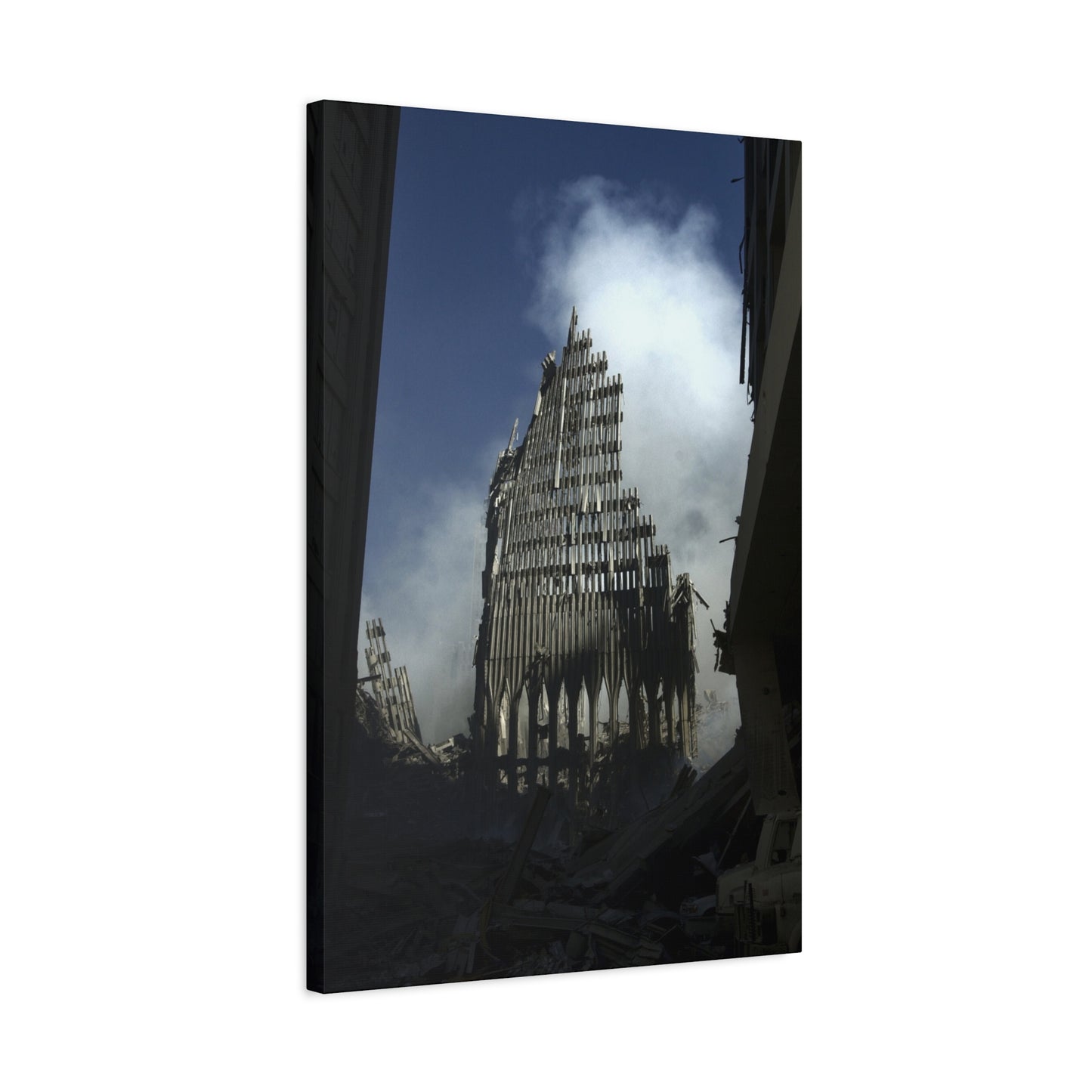 Matte Stretched Canvas - Ruined Cathedral Architectural Print