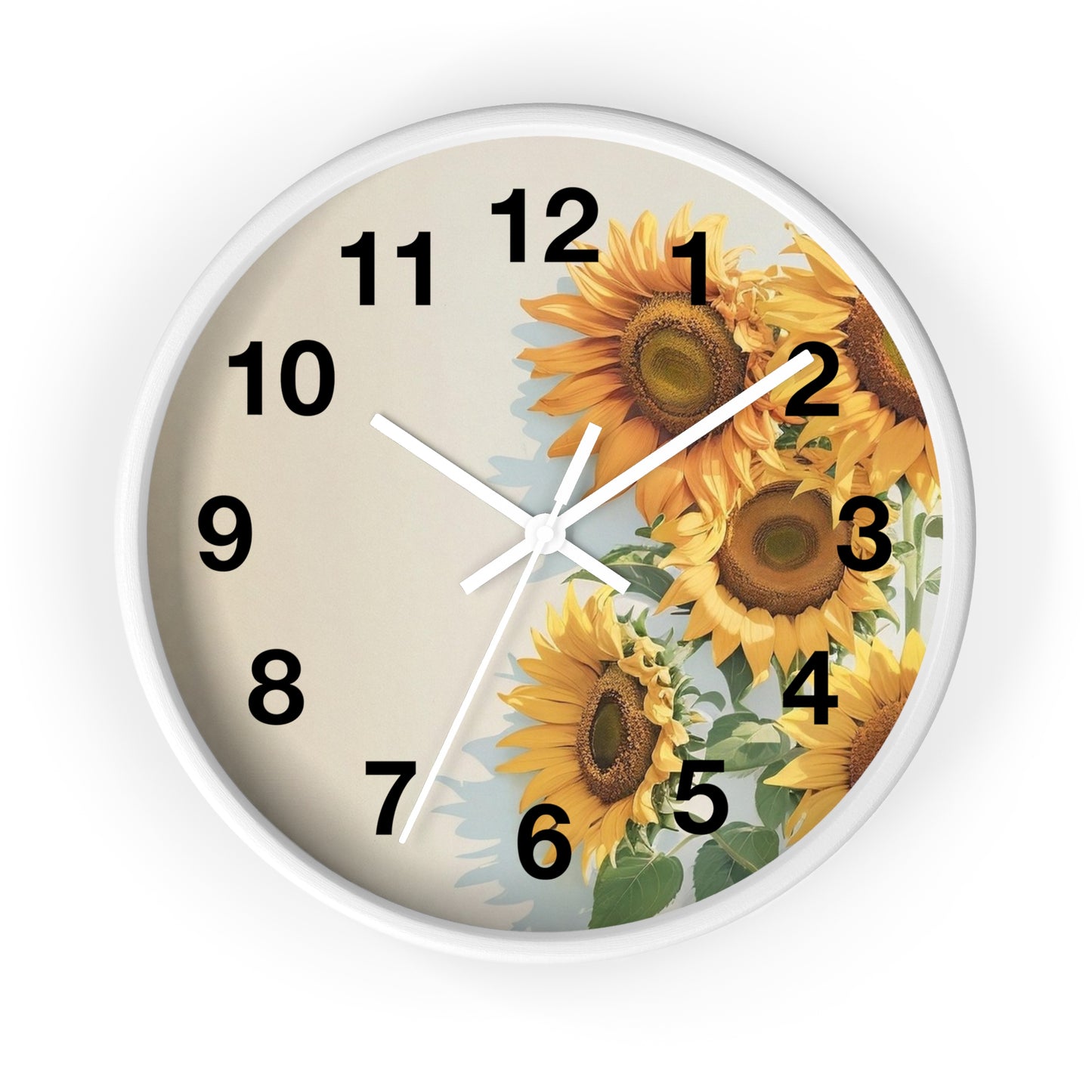 Sunflower Bouquet Wall Clock | Floral Home Decor, Kitchen Clock
