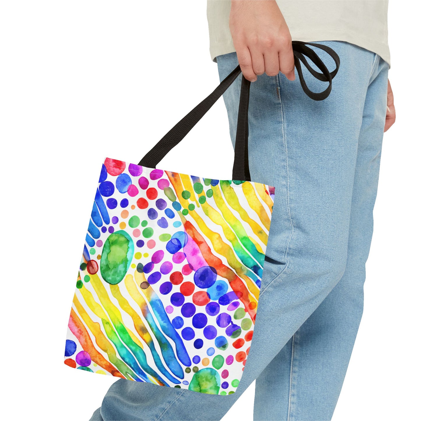 Colorful Abstract Tote Bag, Beach Bag, Shopping Bag, Summer Accessory