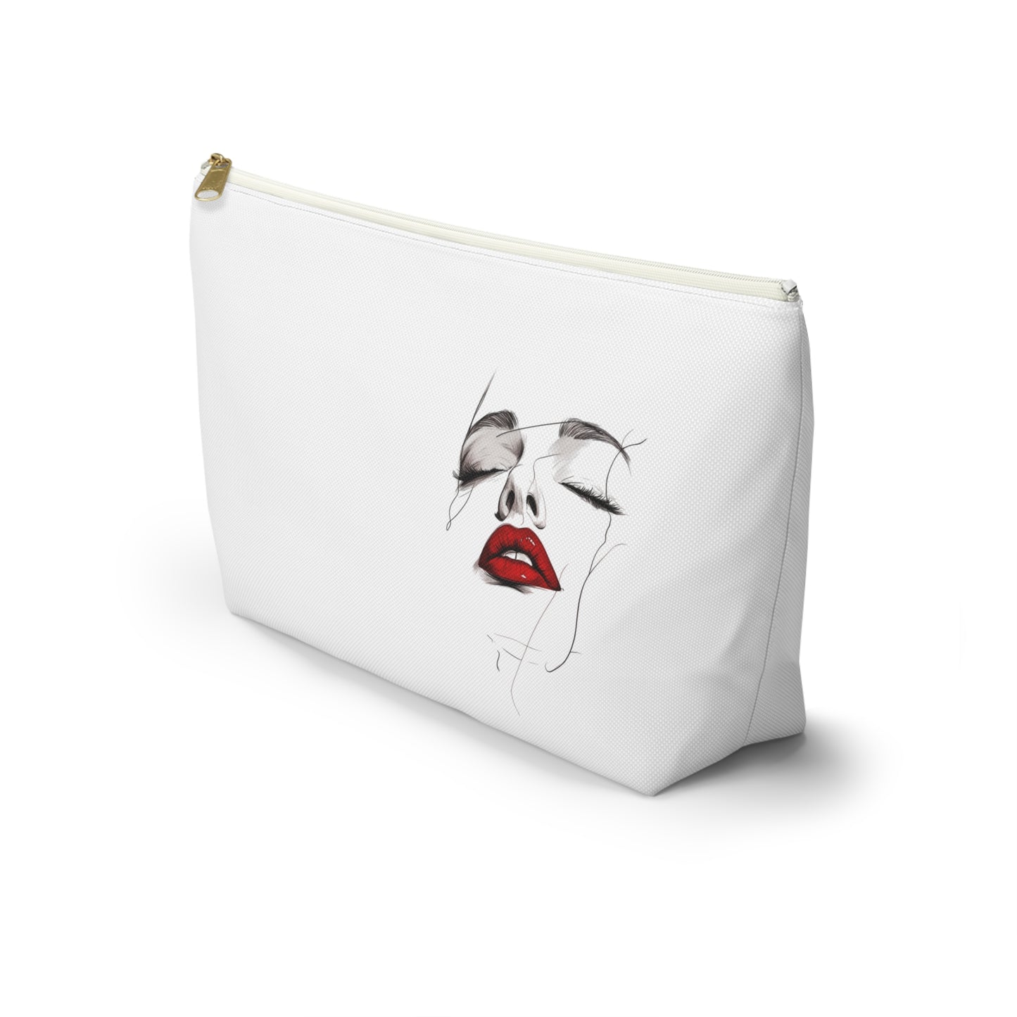 Elegant Makeup Accessory Pouch, Beauty Organizer Pouch, Cosmetic Bag, Gift for Her, Stylish Travel Pouch, Fashionable Storage