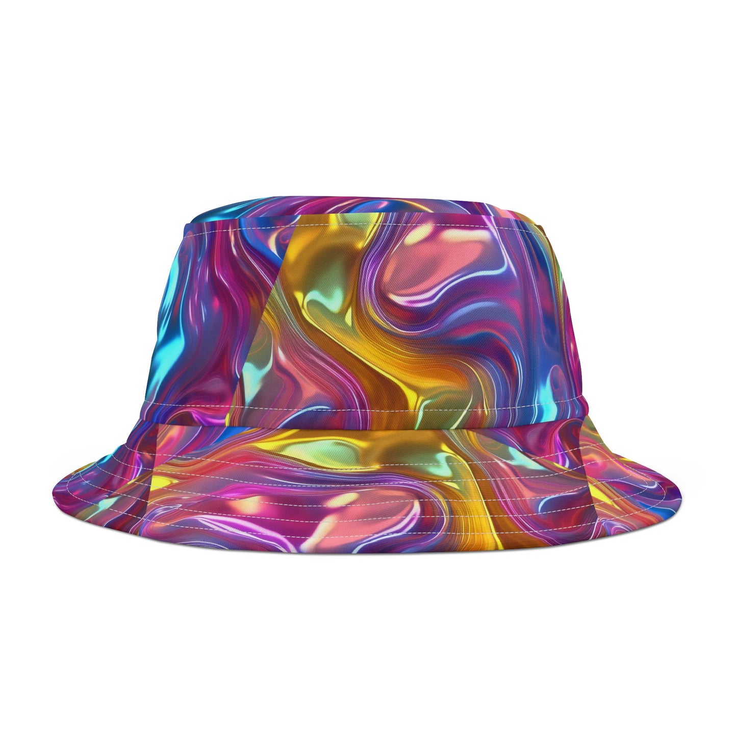 Vibrant Swirl Bucket Hat, Boho Summer Hat, Festival Fashion, Artistic Sun Hat, Colorful Accessory, Beachwear Essential