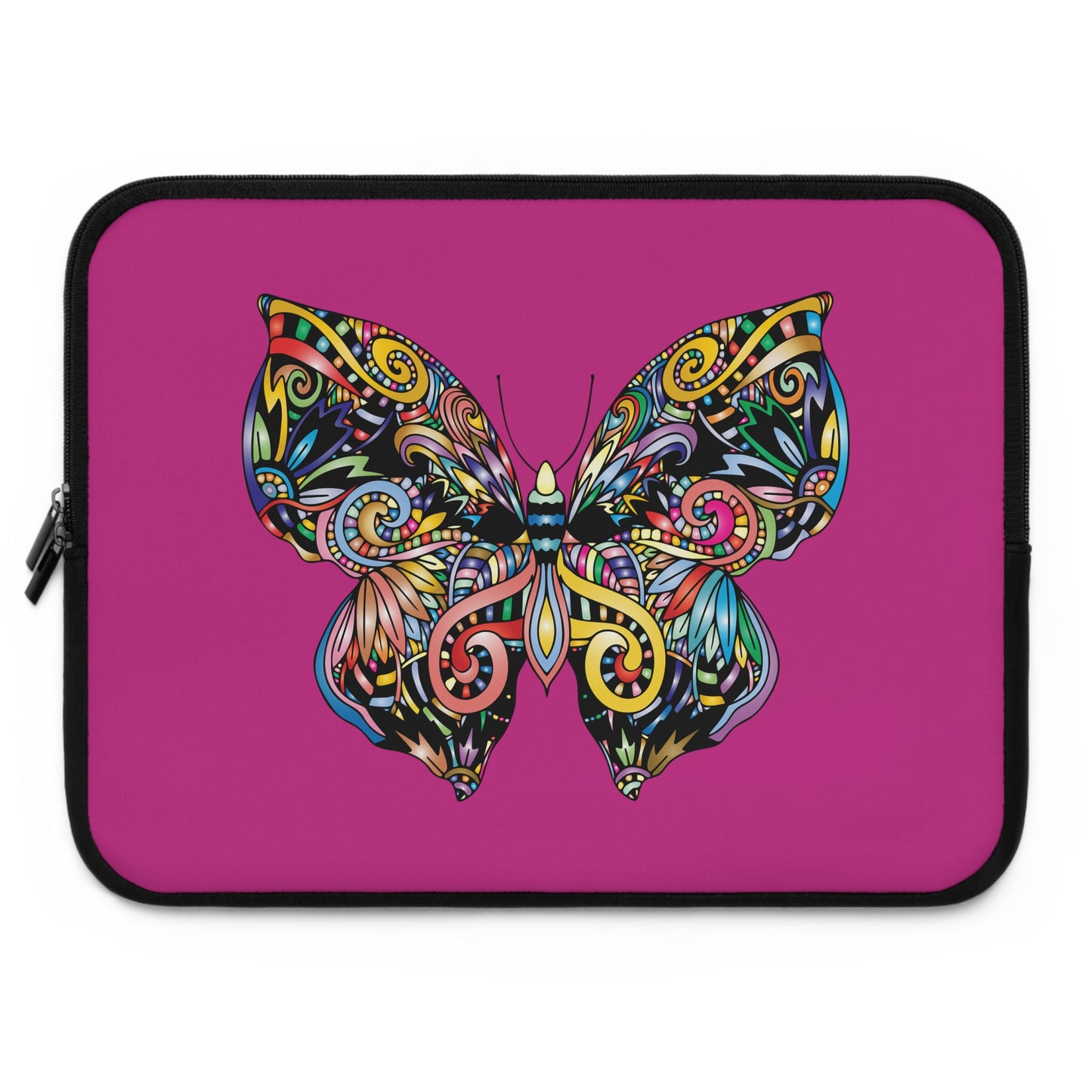 Colorful Butterfly Laptop Sleeve | Stylish Computer Case, Tech Accessories, Gift for Students, Back to School, Vibrant Design
