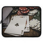 Poker Player Laptop Sleeve | Gaming Accessory for Gamers, Unique Gift for Poker Lovers, Stylish Tech Case, Perfect for Travel