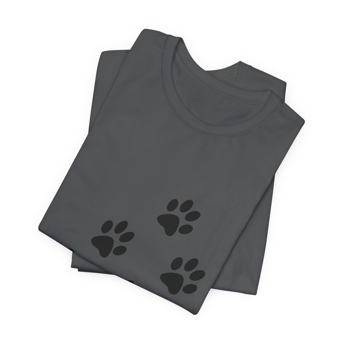 Paw Print Short Sleeve Tee | Unisex Animal Lover Shirt, Pet Owner Gift, Casual Wear, Gifts for Dog Lovers, Comfortable T-Shirt