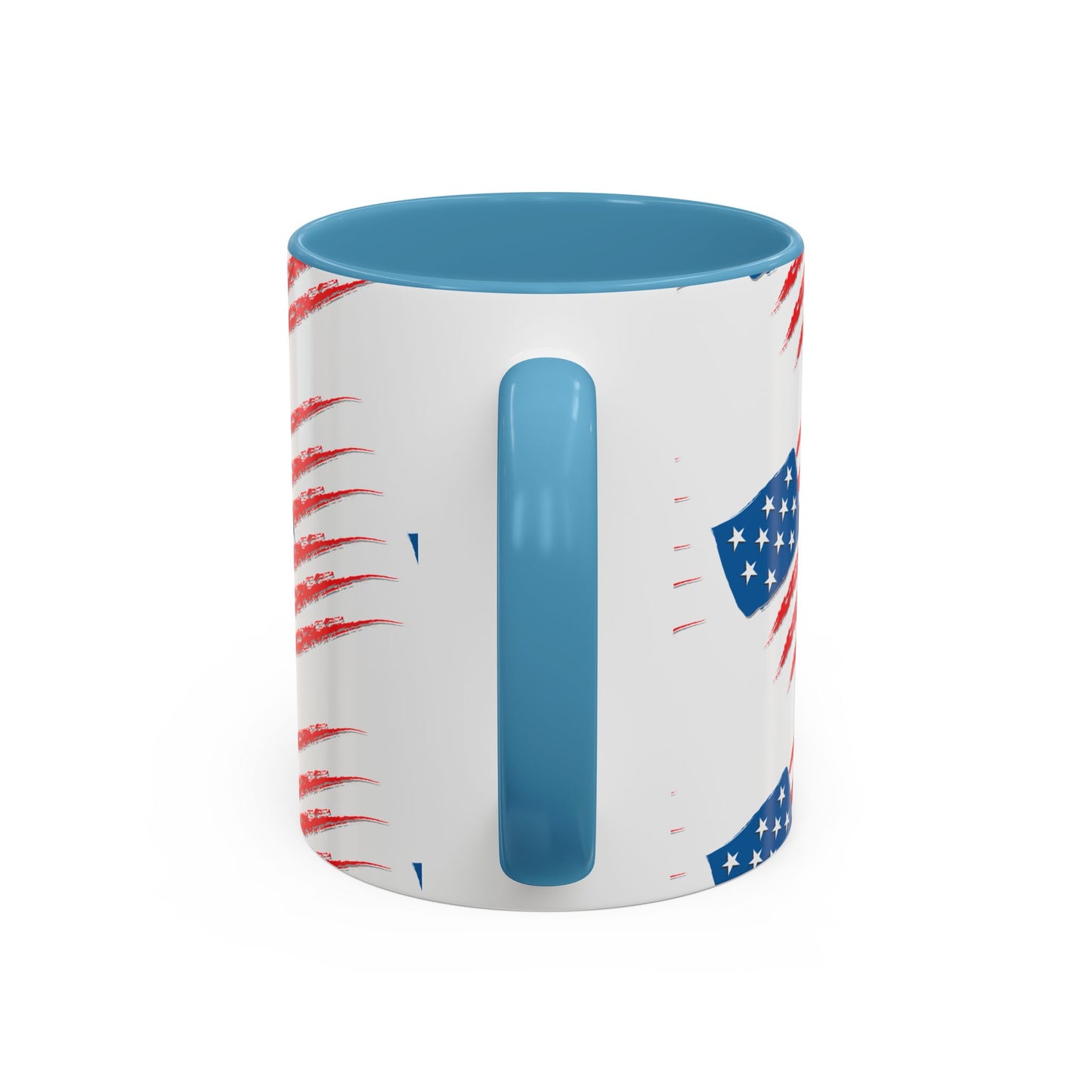 Patriotic Accent Coffee Mug | USA Flag Design, Perfect Gift for Veterans & Independence Day, Coffee Lover's Merchandise, Red White [...]