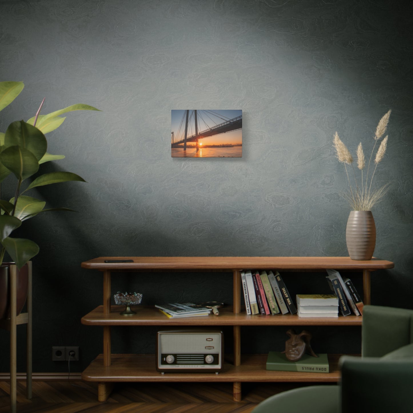 Sunrise Bridge Canvas Wall Art — Matte Stretched Canvas