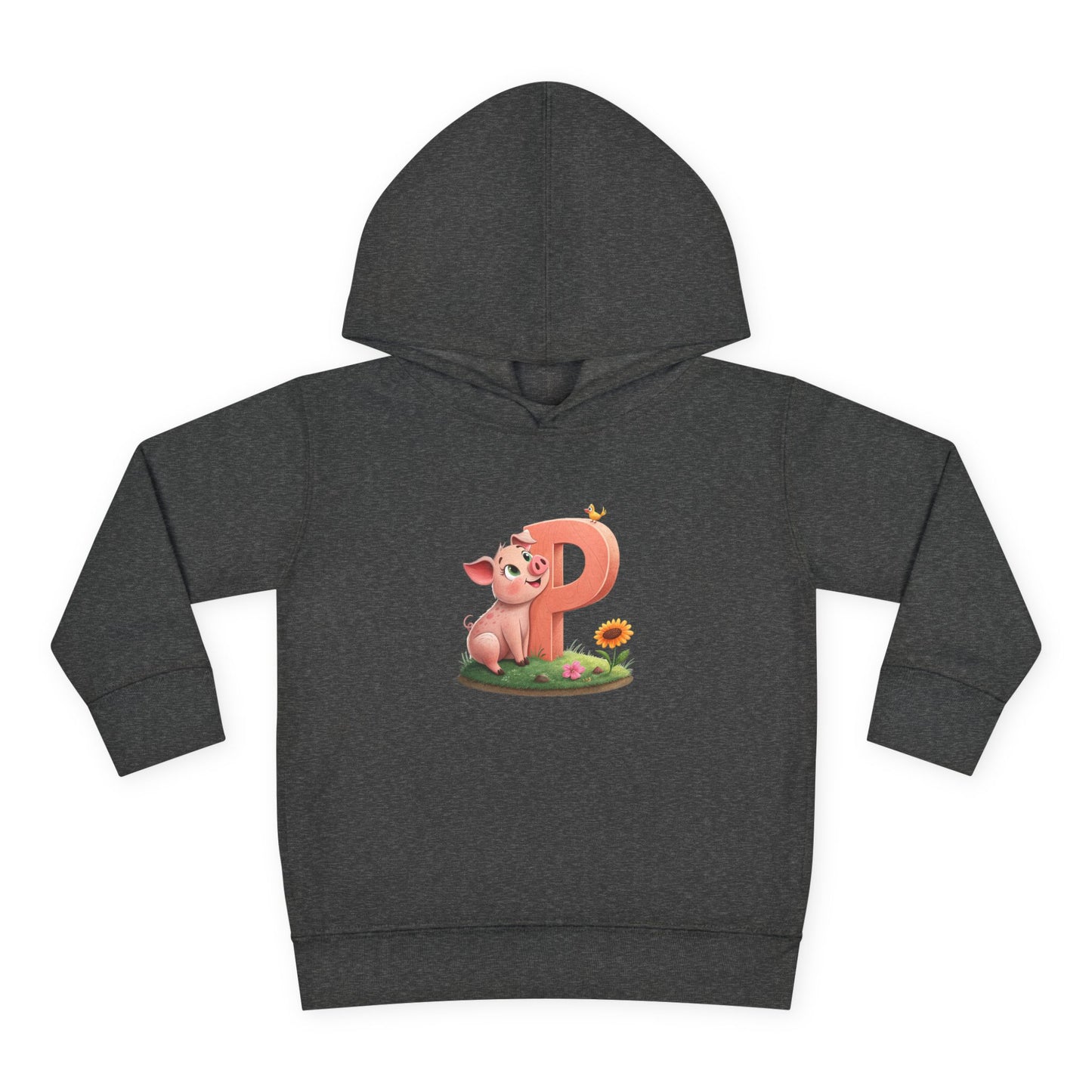 Toddler Piggy Personalized Fleece Hoodie, Cute Animal Hoodie, Kids Pullover, Toddler Clothes, Kids Gift, Birthday Present