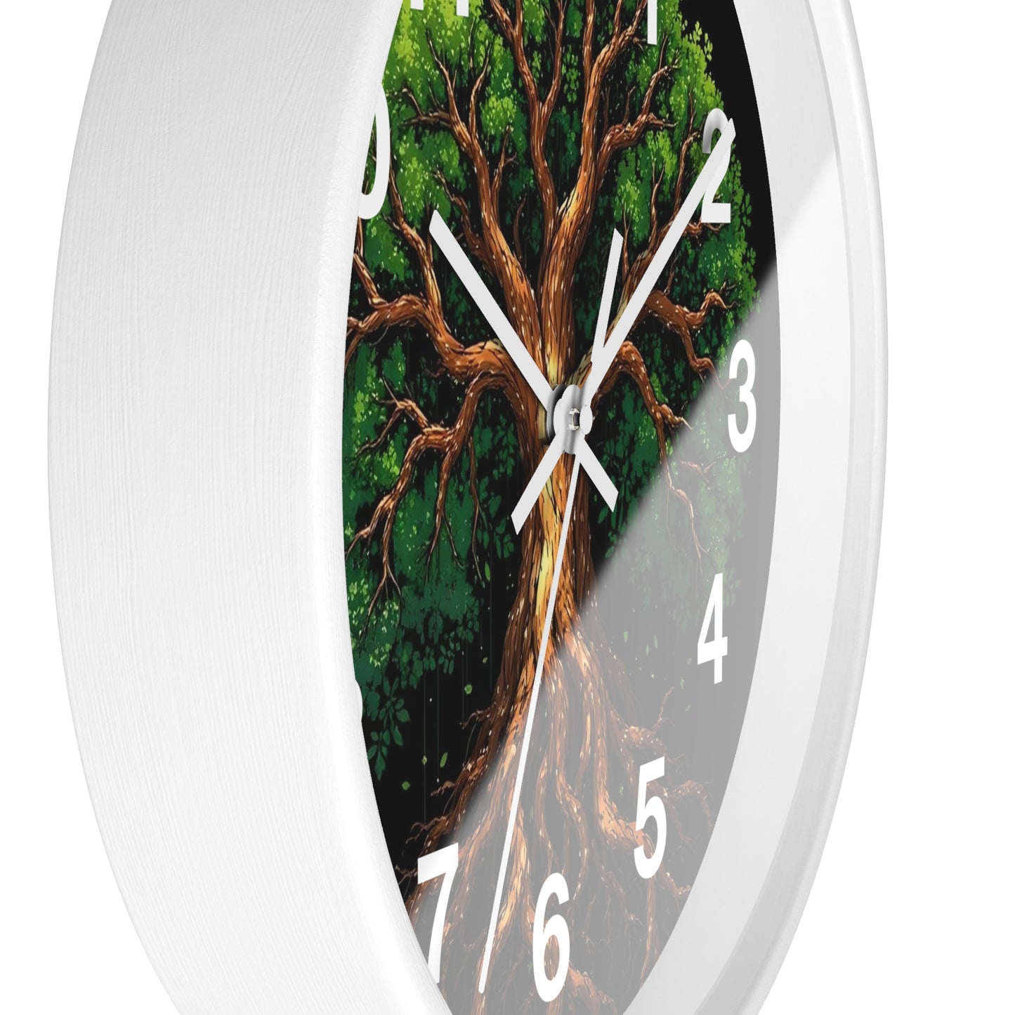 Nature-Inspired Tree Wall Clock, Home Decor, Eco-Friendly Gift, Rustic Aesthetic, Unique Timepiece, Woodland Theme