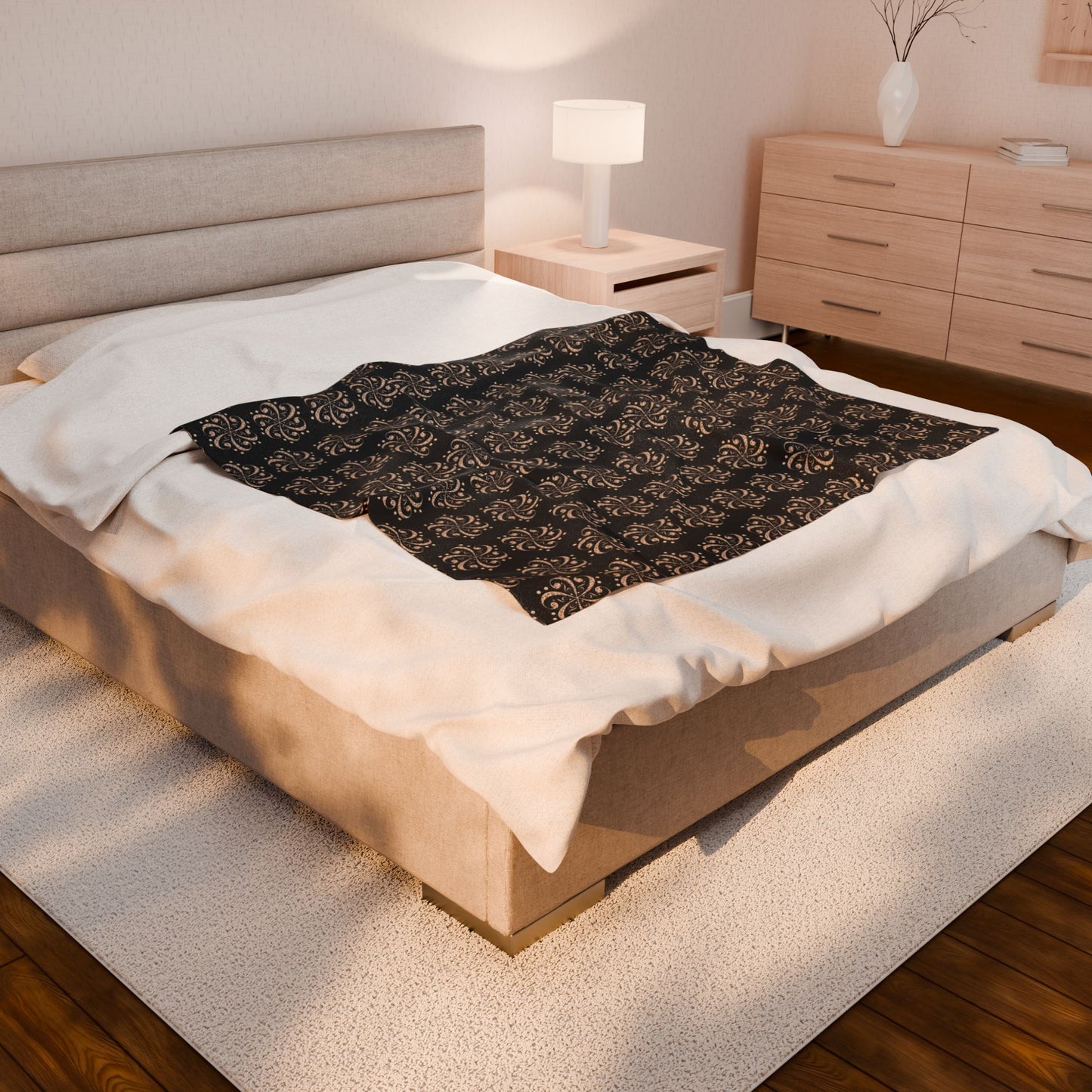 Cozy Velveteen Plush Blanket | Soft Throw for Home Decor, Gift for Holidays, Snug Winter Nights, Warm Bedding