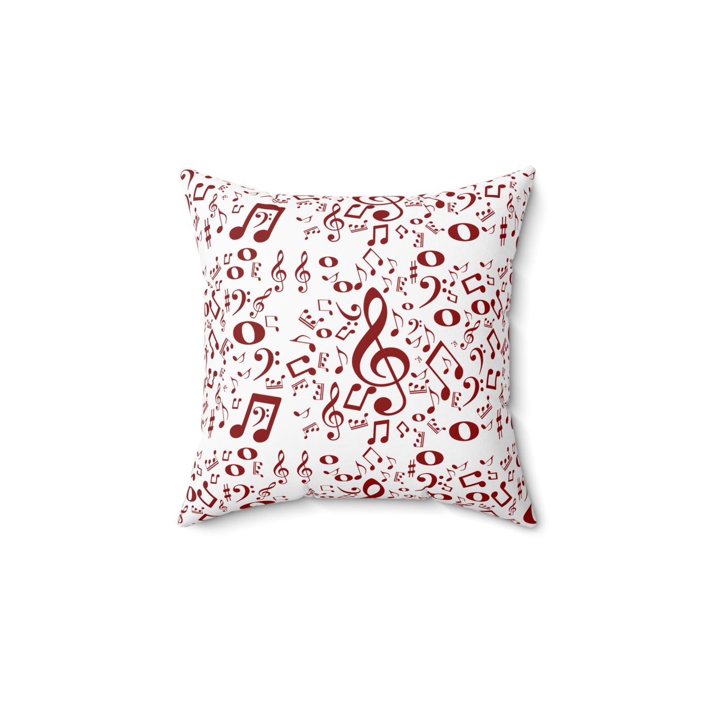 Musical Note Throw Pillow – Perfect for Music Lovers, Home Decor, Gift for Musicians, Cozy Accent, Square Plush Cushion