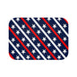 Patriotic Bath Mat Star Stripe Design, USA Decor, Bathroom Accessories, Home & Kitchen, Gift for Independence Day