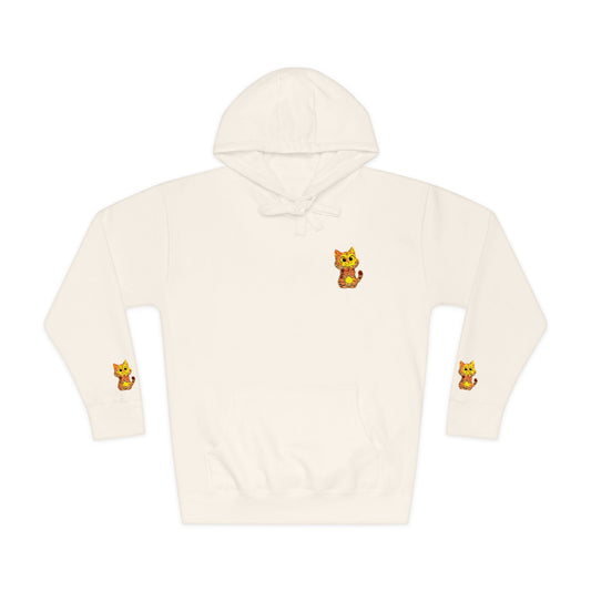 Cozy Fleece Hoodie with Cute Animal Design, Unisex Sweatshirt for Casual Outings, Gifts for Animal Lovers, Perfect for Fall and Winter