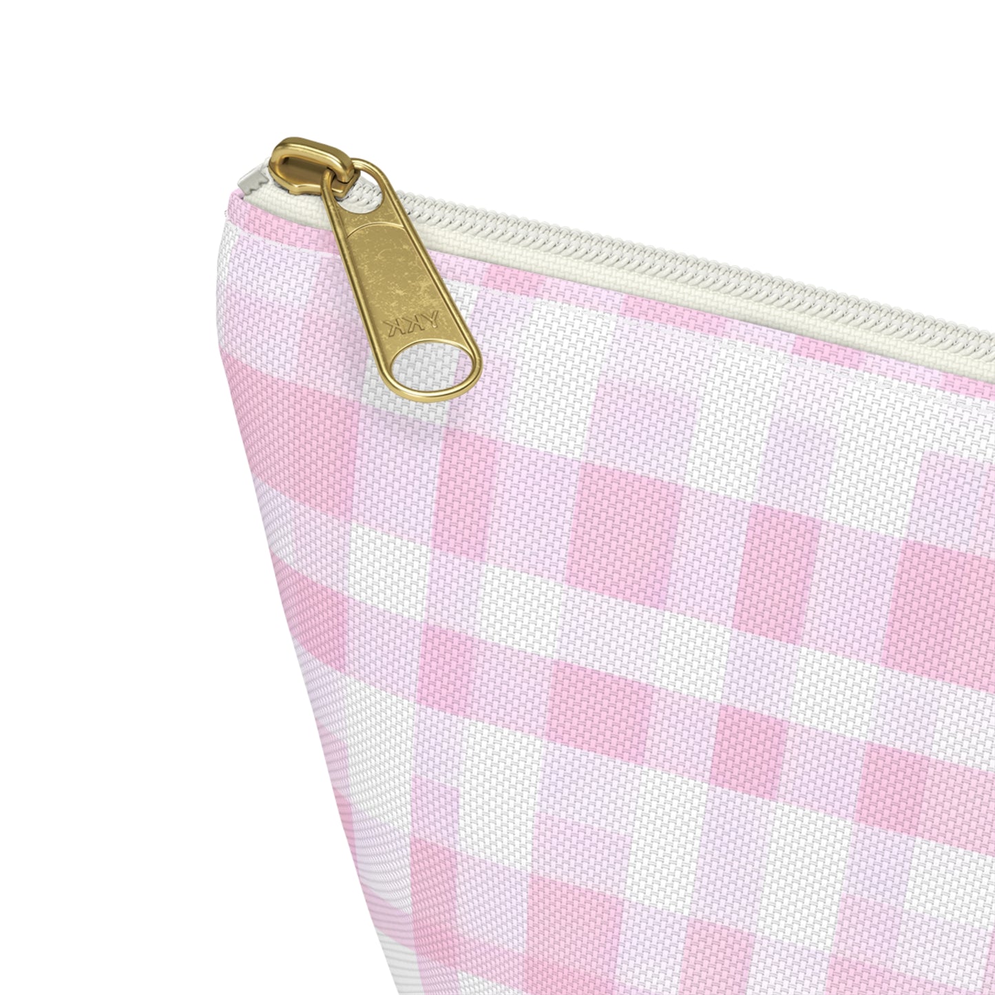 Chic Pink Plaid Accessory Pouch | Makeup Bag, Travel Organizer, Toiletry Case, Gift for Her, Cute Storage Solution