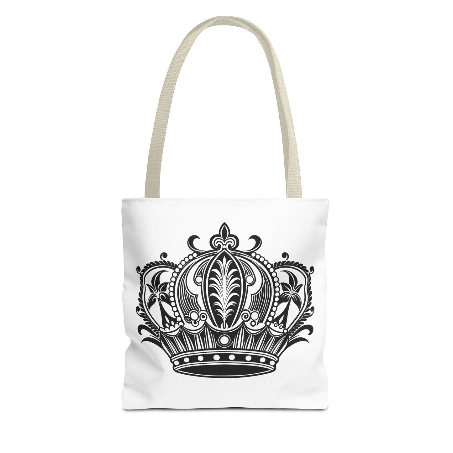 Crown Design Tote Bag, Royal Style Shopping Tote, Chic Grocery Bag, Gift for Her, Fashionable Accessories