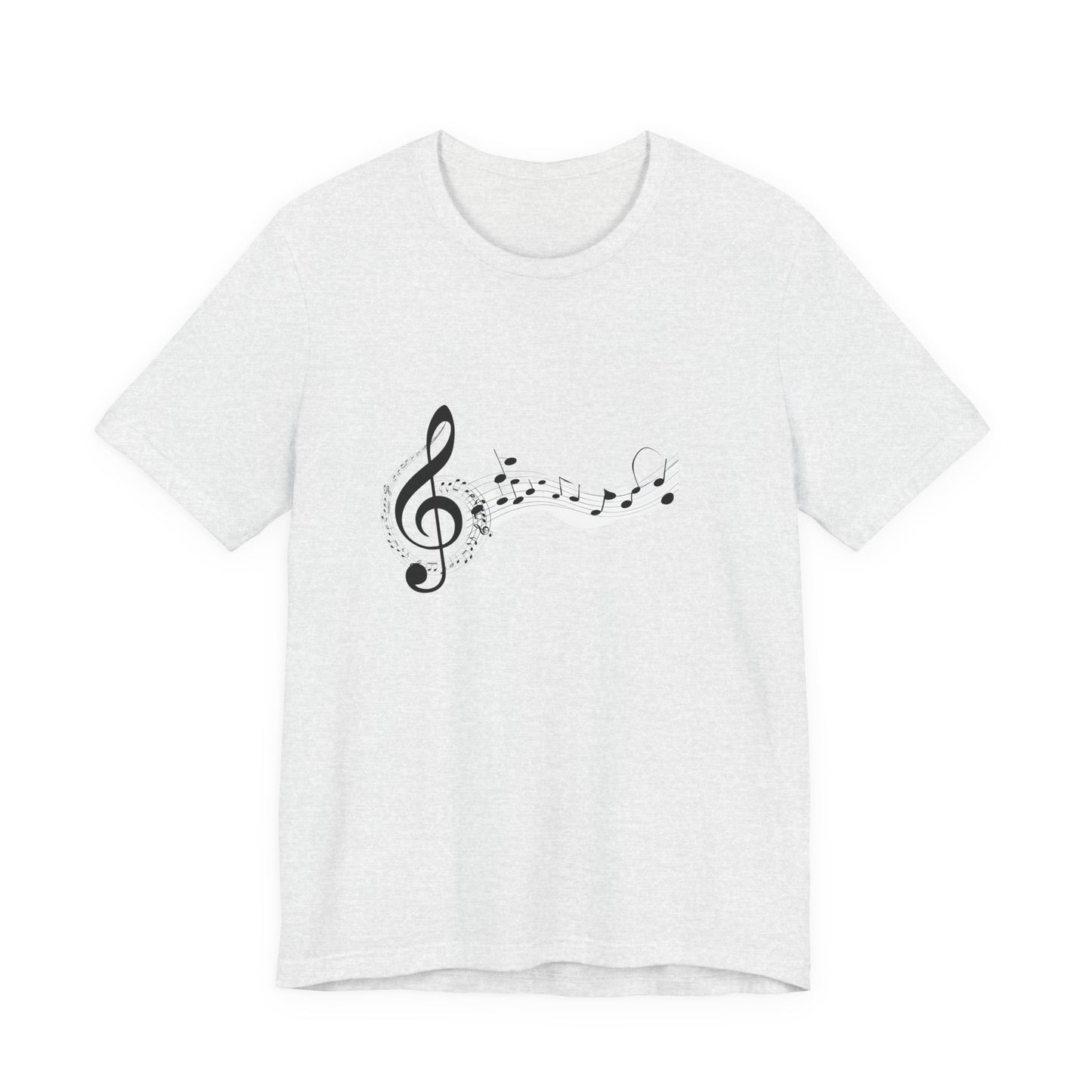 Musical Notes Short Sleeve Tee for Music Lovers
