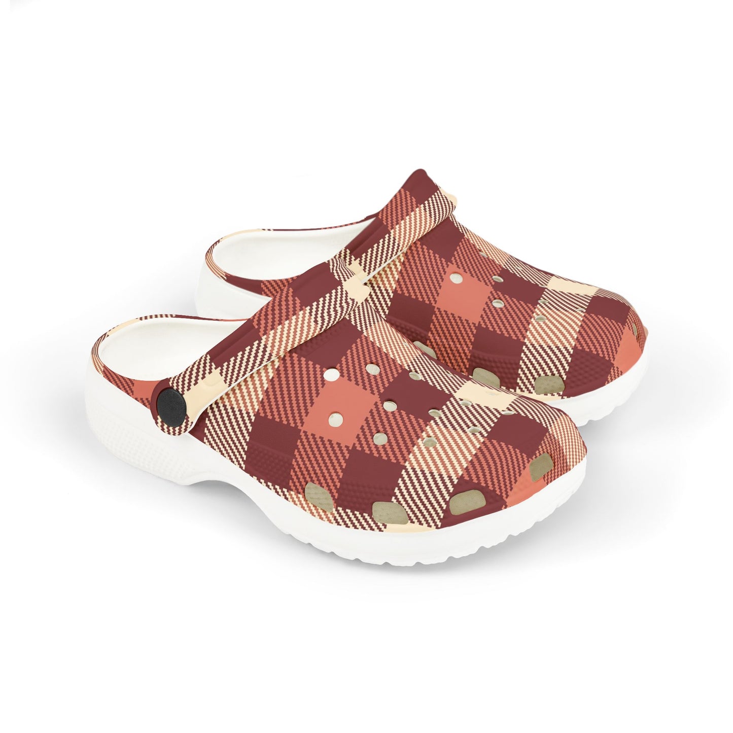 Plaid Kid's EVA Foam Clogs, Comfortable Slip-On Shoes, Perfect for Playdates, Casual Outings, Gifts, Everyday Wear