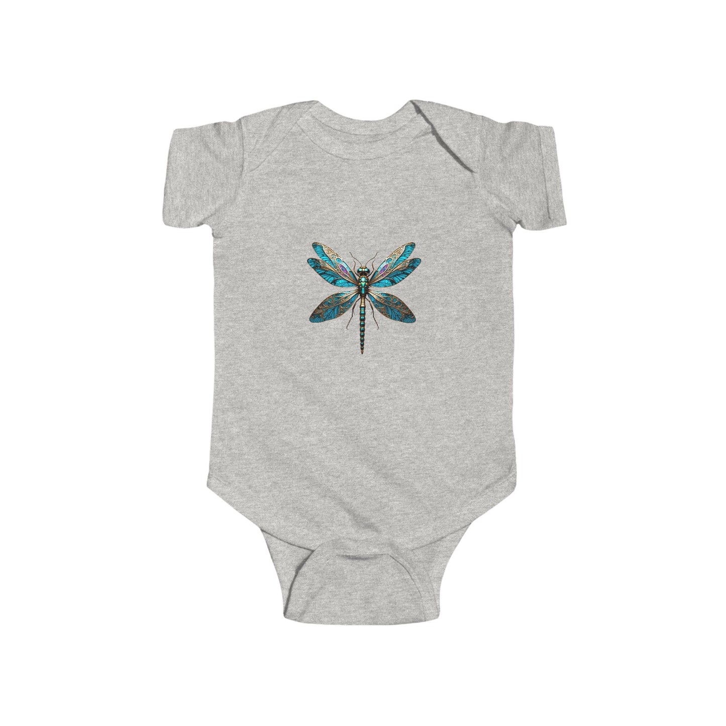 Dragonfly Design Infant Bodysuit, Cute Baby Clothes, Organic Cotton Baby Suit, Baby Shower Gift, New Parent Gift, Eco-friendly Apparel