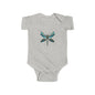Dragonfly Design Infant Bodysuit, Cute Baby Clothes, Organic Cotton Baby Suit, Baby Shower Gift, New Parent Gift, Eco-friendly Apparel