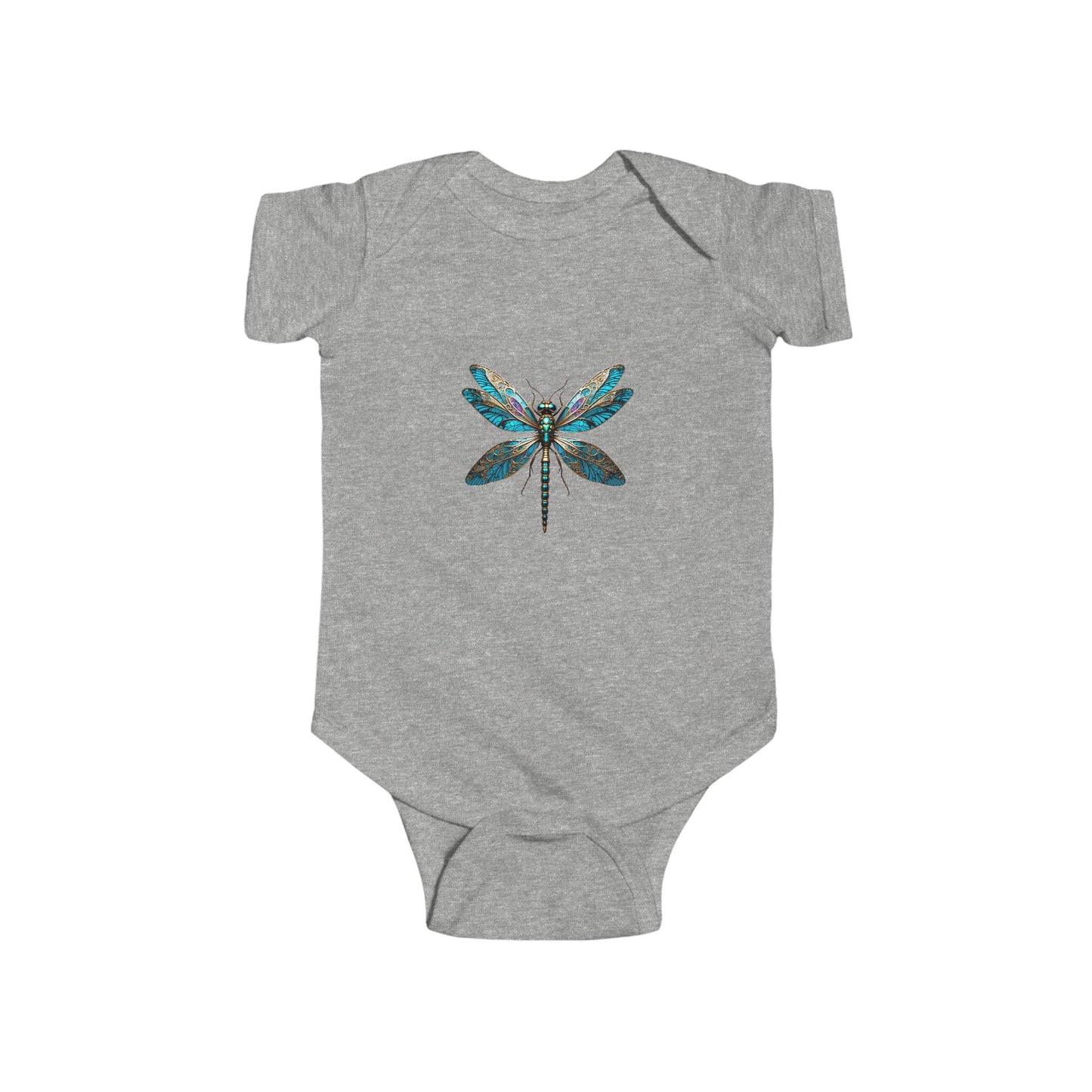 Dragonfly Design Infant Bodysuit, Cute Baby Clothes, Organic Cotton Baby Suit, Baby Shower Gift, New Parent Gift, Eco-friendly Apparel