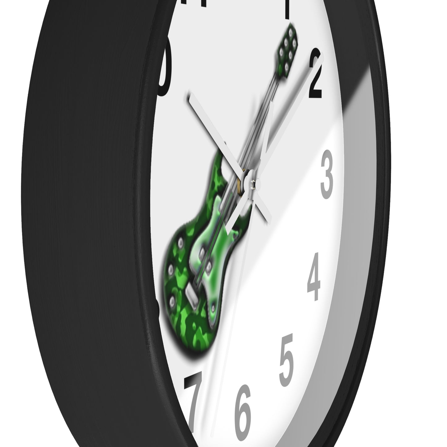 Guitar Wall Clock - Musicians Gift, Home Decor, Music Room Accessory, Timeless Instrument Art, Unique Bedroom Decor