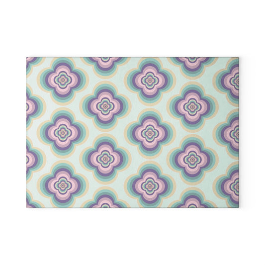 Colorful Floral Glass Cutting Board, Kitchen Decor, Unique Gift for Chefs, Home Cooking Style, Modern Kitchen Serving Tray, Vibrant [...]