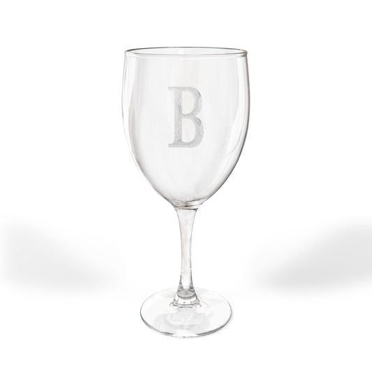 Wine Glass, 10.5oz (Engraving) - Letter B