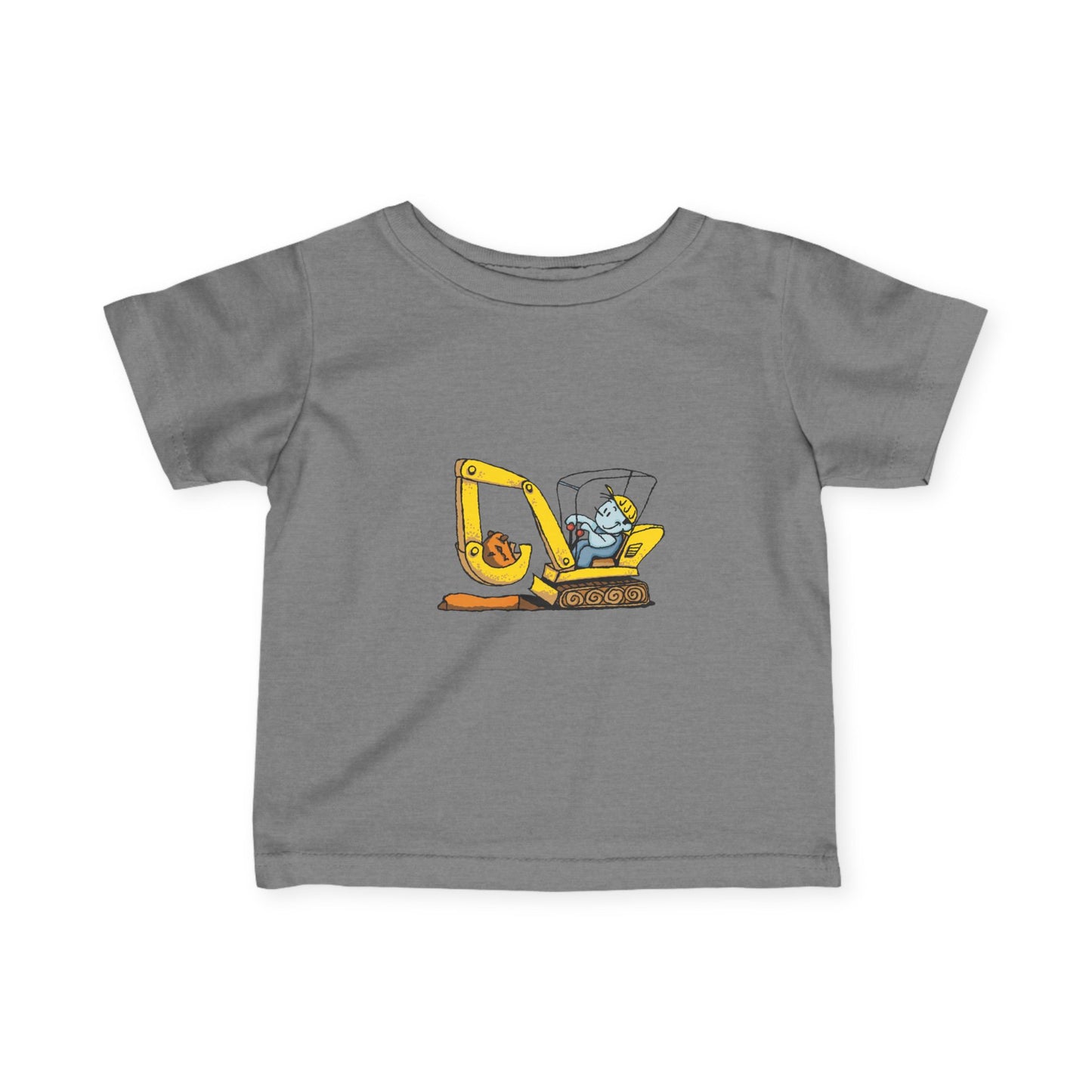 Cute Construction Theme Infant Tee, Baby T-Shirt, Toddler Clothing, Birthday Gift, Playful Outfit, Unique Baby Wear