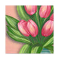 Matte Canvas, Stretched, 1.25" Tulips