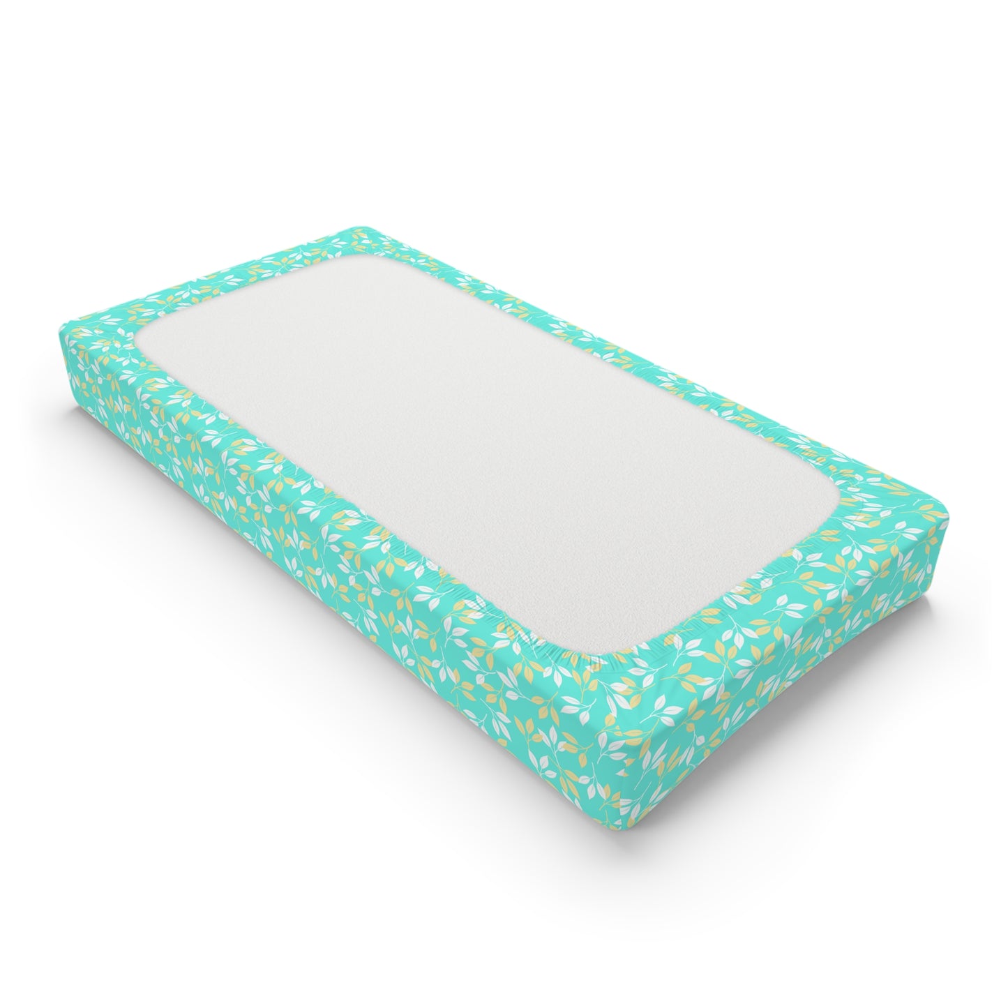 Whimsical Floral Baby Changing Pad Cover | Soft Nursery Decor, Baby Shower Gift, Gender Neutral, Floral Baby Accessory, Cute Nursery
