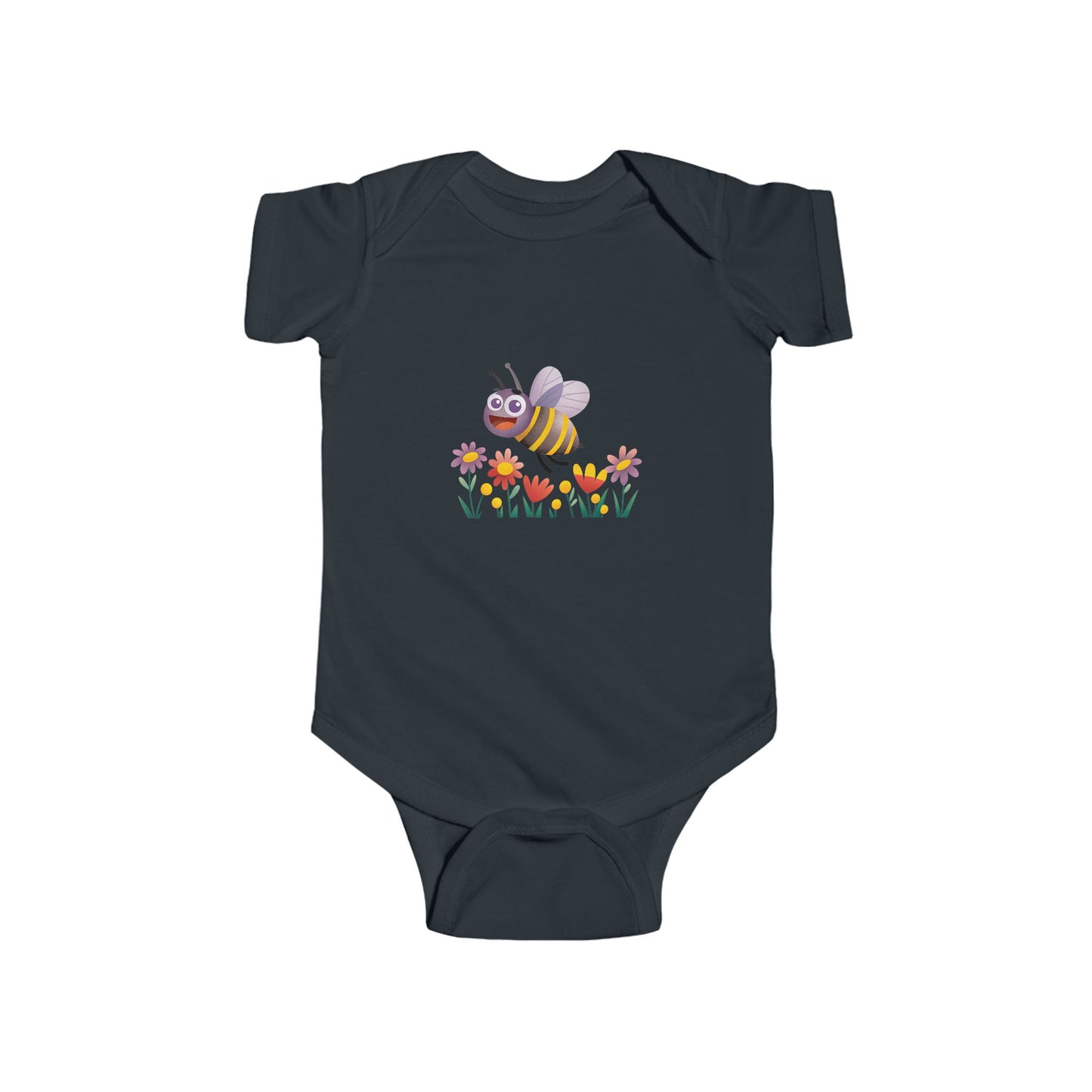 Cute Bee Baby Bodysuit, Infant Jersey Bodysuit, Baby Shower Gift, Toddler Outfit, Spring Clothing, Eco-Friendly Baby Wear