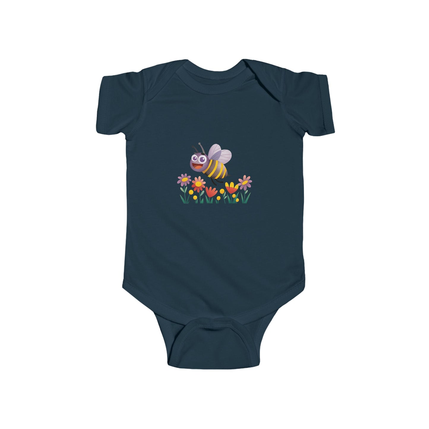 Cute Bee Baby Bodysuit, Infant Jersey Bodysuit, Baby Shower Gift, Toddler Outfit, Spring Clothing, Eco-Friendly Baby Wear
