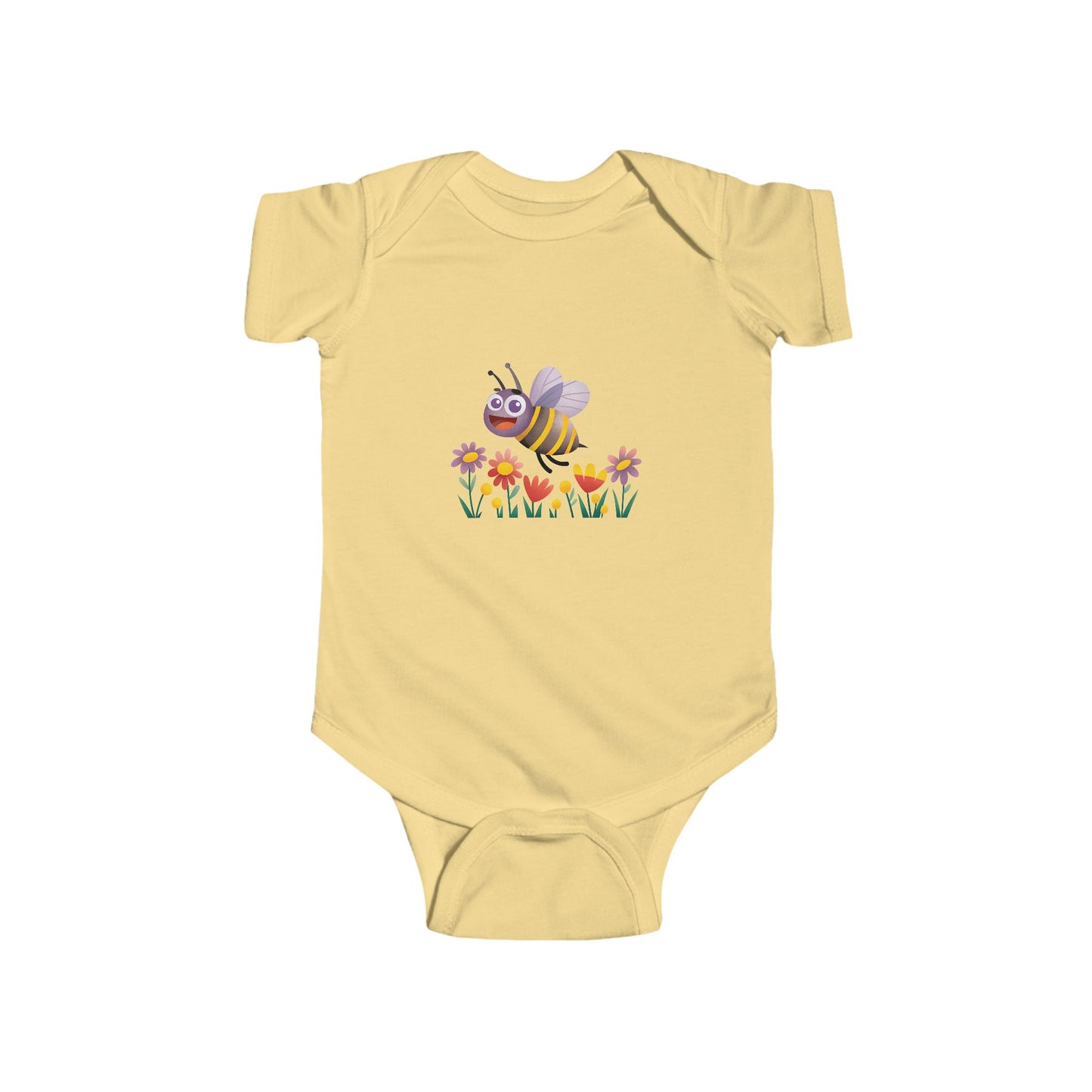 Cute Bee Baby Bodysuit, Infant Jersey Bodysuit, Baby Shower Gift, Toddler Outfit, Spring Clothing, Eco-Friendly Baby Wear
