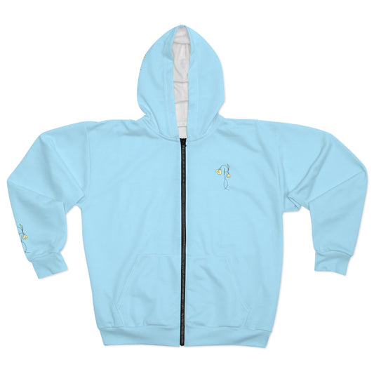 Trendy Unisex Zip Hoodie | Cozy Layer for Every Day, Perfect for Casual Wear, Gift for Birthdays, Relaxation, Outdoor Adventures