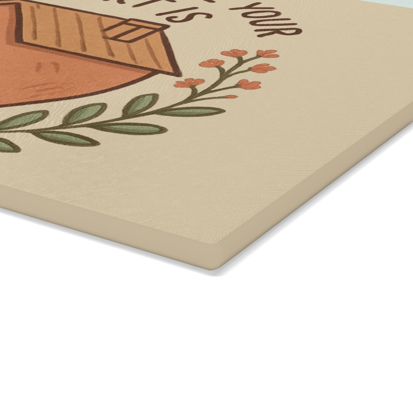 Home Sweet Home Glass Cutting Board, Kitchen Decor, Gift for New Home, Wedding Gift, Heartwarming Kitchenware