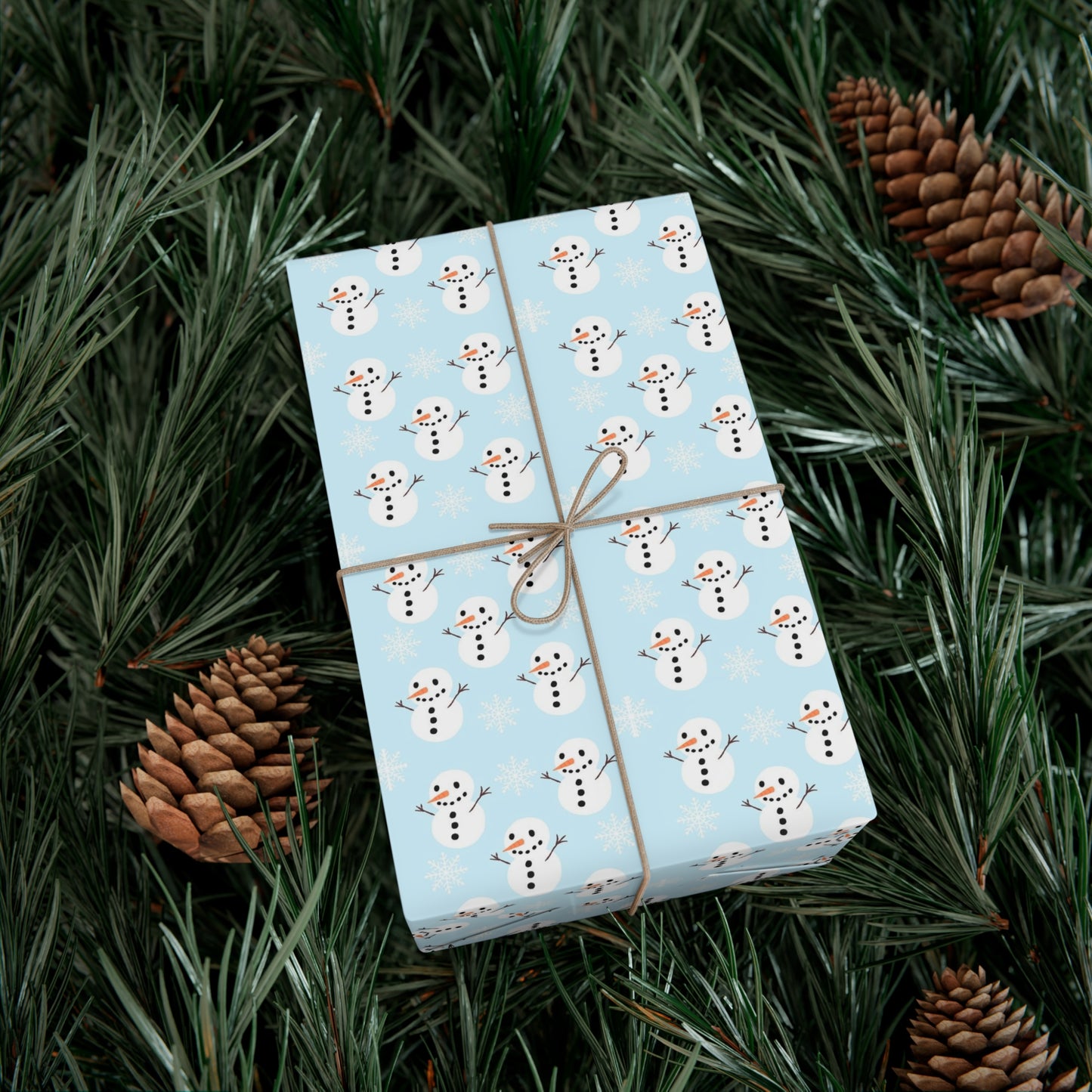 Snowman Gift Wrap Papers, Holiday Wrapping Paper, Christmas Gift Wrap, Cute Snowman Design, Winter Celebration Supplies