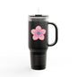 Charming Floral Insulated Travel Mug | 40oz Coffee Cup, Personalized Gift, Summer Hydration, Eco-Friendly Drinkware, Perfect for Road Trips
