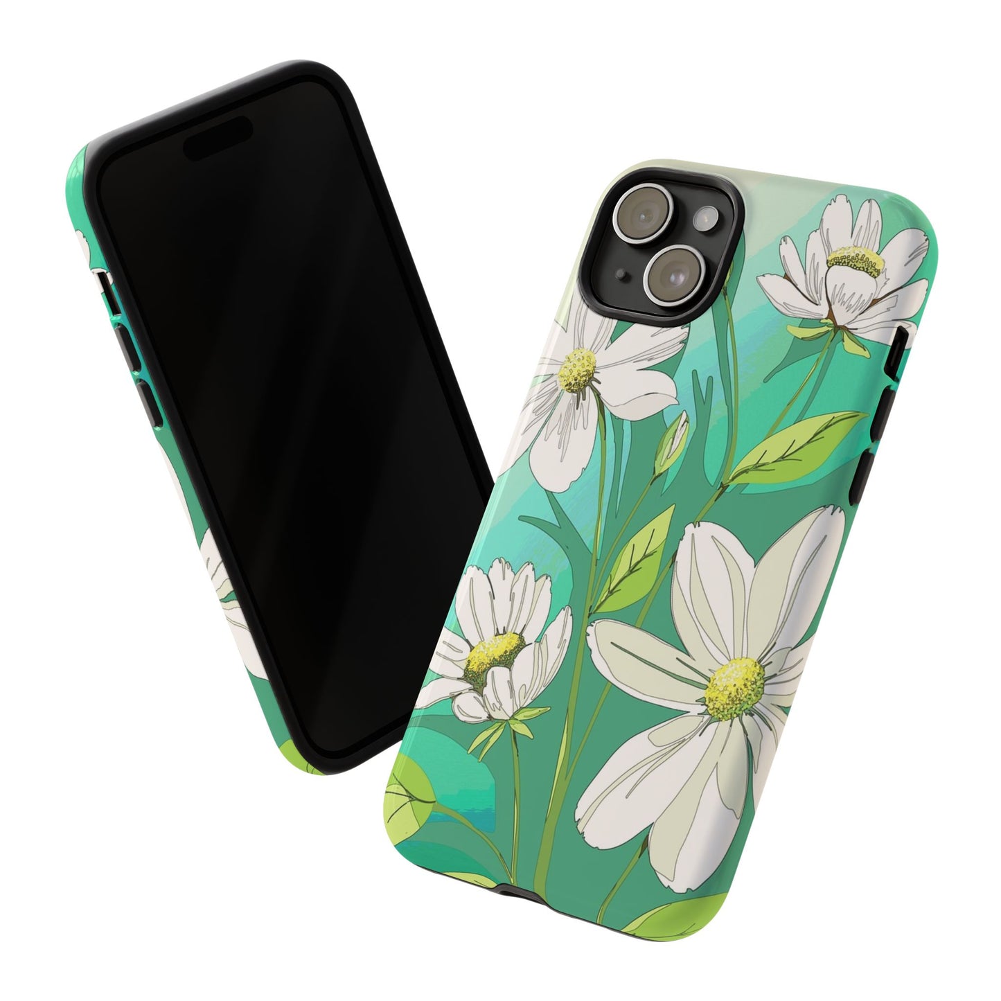 Floral Phone Case, Tough Cases, Flower Design, Nature Inspired, Eco-Friendly Cover, Unique Gift for Her, Spring Accessories