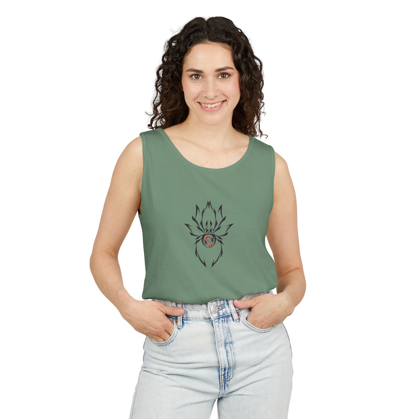 Garment-Dyed Tank Top - Beach Vibes, Summer Essential, Casual Wear, Gift for Ocean Lovers, Relaxed Style