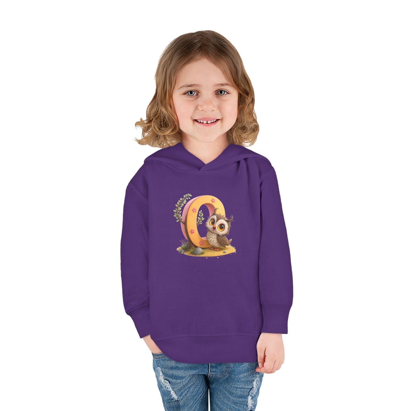 Adorable Toddler Owl Pullover Fleece Hoodie, Cute Kids Hoodie, Owl Design, Cozy Toddler Apparel, Perfect for Gifts and Playtime