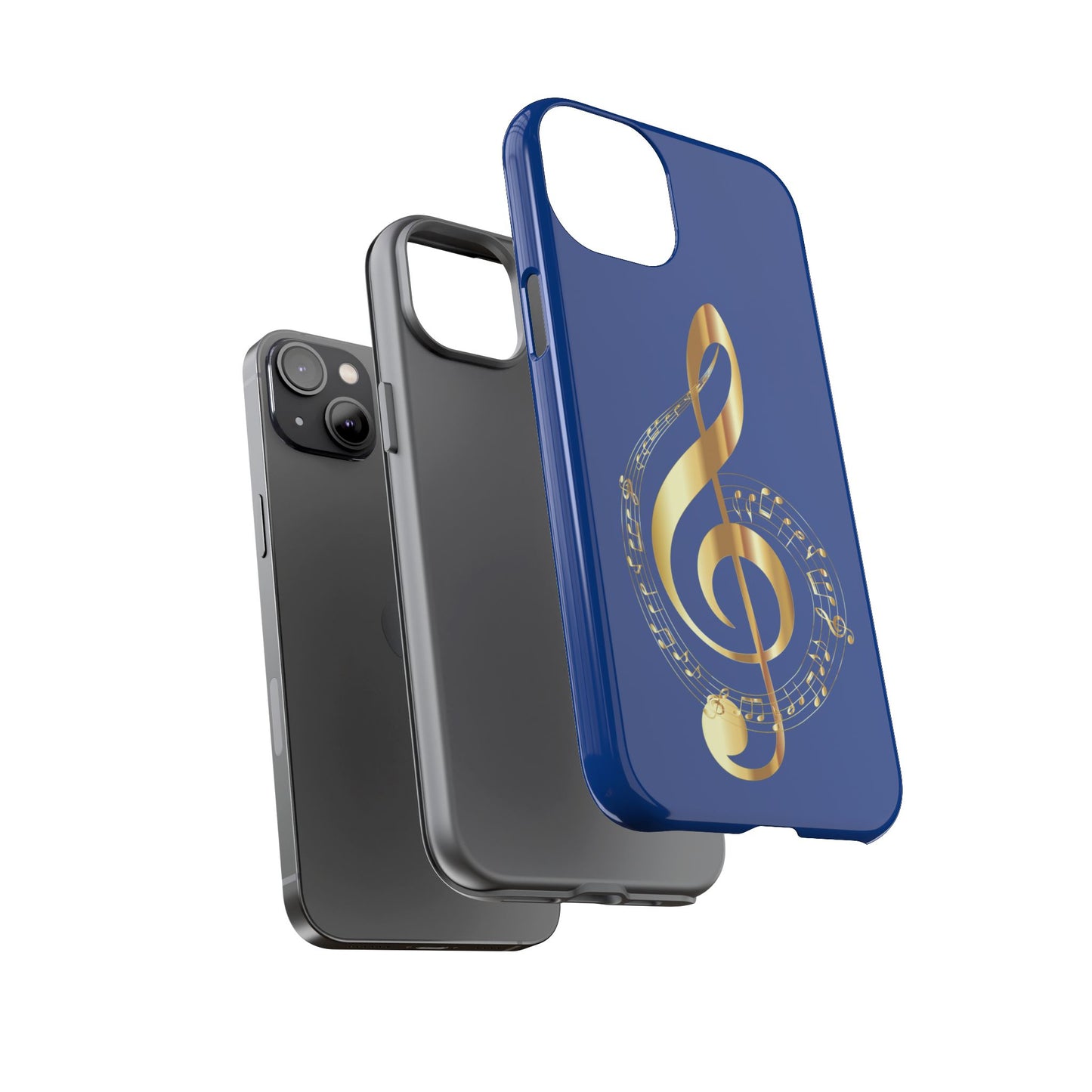 Tough Cases Blue and Gold Musical Note