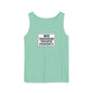 No Trespassing Garment-Dyed Tank Top | Unisex Summer Wear, Beach Vacation Shirt, Outdoor Adventure Top, Gift for Nature Lovers